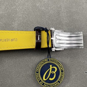 BLSF A7750 Breitling Chrono 43mm NAVITIMER B01 White Dial Brown Leather Strap - Image 5