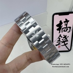 8F A5100 Overseas 4500V 41mm Blue Dial SS Bracelet - Image 5