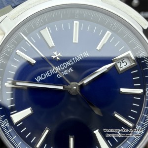 8F A5100 Overseas 4500V 41mm Blue Dial Blue Rubber Strap - Image 3