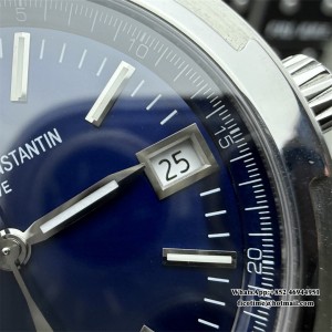 8F A5100 Overseas 4500V 41mm Blue Dial Blue Rubber Strap - Image 7