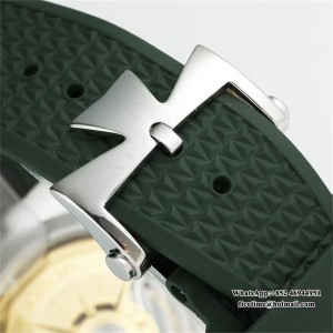 8F A5100 Overseas 4500V 41mm Green Dial Green Rubber Strap - Image 6