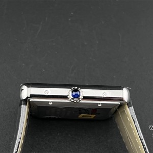 AF MY9015 Tank Solo 41mm White Dial Black Leather strap - Image 7