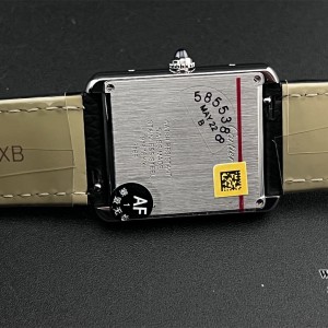 AF Quartz Cartier Tank Solo 24.4mm O SS/LE White Dial - Image 4