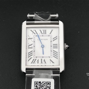 AF Quartz Tank Solo 27.4mm White Dial SS Bracelet - Image 5