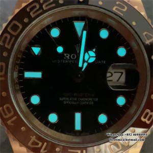 ARF VR3285 GMT Master II 126715 Rootbeer Oyster RG/RG Black Dial - Image 9