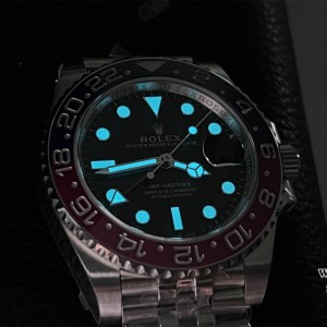 VSF V3 DD3285 GMT Master II 126710 Pepsi Jubilee Bracelet 40mm Black Dial - Image 9