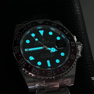 VSF V3 DD3285 GMT Master II 126710 Pepsi Oyster Bracelet 40mm Black Dial - Image 6