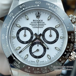 BTF DD4130 Daytona  Ceramic Bezel White Dial Panda SS Bracelet - Image 6