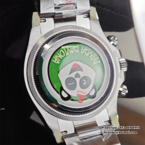 BTF DD4131 Daytona  Ceramic Bezel White Dial Panda SS Bracelet - Image 6