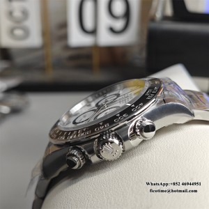 BTF DD4131 Daytona  Ceramic Bezel White Dial Panda SS Bracelet - Image 9
