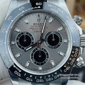 BTF DD4130 Daytona Ceramic Bezel Gray Dial Oysterflex Strap - Image 3