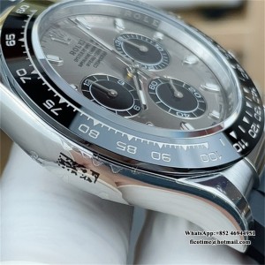 BTF DD4130 Daytona Ceramic Bezel Gray Dial Oysterflex Strap - Image 5