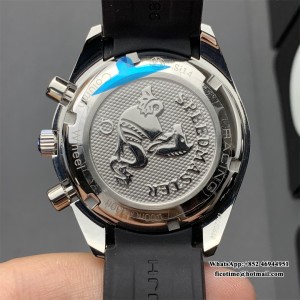 HRF A7750 Speedmaster 40mm Racing Master Grey/Black Dial Black Rubber Strap - Image 3