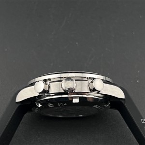 HRF A7750 Speedmaster 40mm Racing Master Black Dial Black Rubber Strap - Image 7