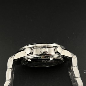 HRF A7750 Speedmaster 40mm Racing Master White Dial SS Bracelet - Image 3