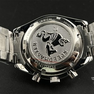 HRF A7750 Speedmaster 40mm Racing Master White Dial SS Bracelet - Image 8