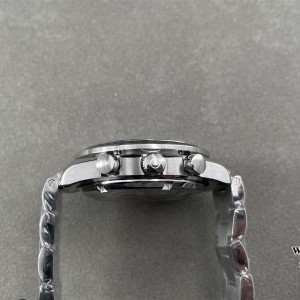 HRF A7750 Speedmaster 40mm Racing Master Black/White Dial SS Bracelet - Image 3