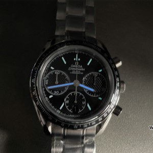 HRF A7750 Speedmaster 40mm Racing Master Black Dial SS Bracelet - Image 9