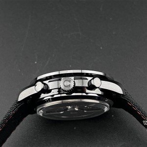 N1F A7750 Speedmaster 44mm  "Dark Side of The Moon" Real Ceramic Black Dial BlackNylon Strap - Image 8