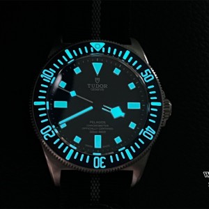 M+ 8N-24 Pelagos 42mm Titanium Blue Ceramic Bezel Blue Dial Nylon Strap - Image 9