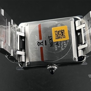 K11F Swiss Quartz Tank Must Medium 25.5mm White Dial SS Bracelet - Image 8