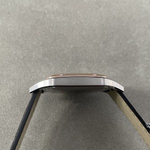 F1F Swiss Quartz Santos Dumont 43.5*31.4mm RG/SS White Dial Black Leather Strap - Image 6