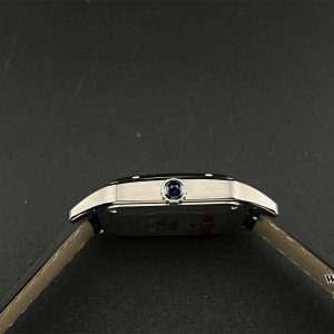 F1F Swiss Quartz Santos Dumont 38*27.5mm White Dial Black Leather Strap - Image 4