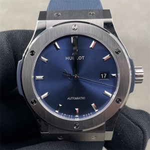 JJ+F A1110 Classic Fusion 42mm Blue Dial Blue Rubber Strap - Image 1