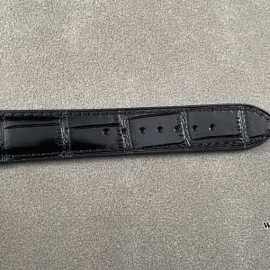 F1F Quartz Santos Dumont 43.5x31.4mm White Dial Black Leather Strap - Image 3