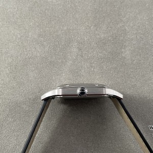 F1F Quartz Santos Dumont 43.5x31.4mm White Dial Black Leather Strap - Image 6