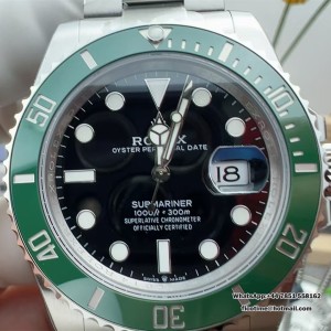VSF VS3235 Submariner 41mm 126610LV Green Ceramic Black Dial 904L SS Bracelet - Image 6