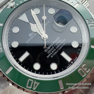 VSF VS3235 Submariner 41mm 126610LV Green Ceramic Black Dial 904L SS Bracelet - Image 8
