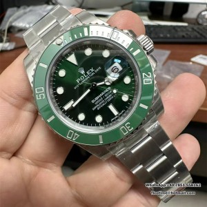 VSF VS3135 Submariner 40mm 116610LV Ceramic Green Dial 904L SS Bracelet - Image 4