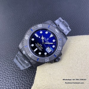 VSF VS3135 DIW Submariner 40mm  DLC Blue/Black Dial  SS Bracelet - Image 7