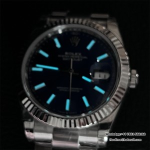 VSF VS3235 DateJust 41mm 126334 Fluted Bezel Blue Dial Oyster Bracelet - Image 8