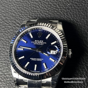 VSF VS3235 DateJust 41mm 126334 Fluted Bezel Blue Dial Oyster Bracelet - Image 9