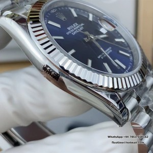 VSF VS3235 DateJust 41mm 126334 Fluted Bezel Blue Dial Jubilee Bracelet - Image 3