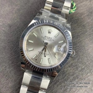 VSF VS3235 DateJust 41mm 126334 Fluted Bezel Silver Dial Oyster Bracelet - Image 9