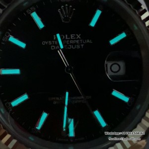 VSF VS3235 DateJust 41mm 126334 Fluted Bezel Black Dial Jubilee Bracelet - Image 9