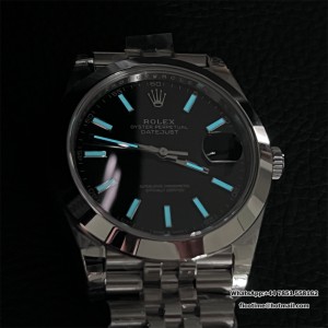 VSF VS3235 DateJust 41mm 126300 Smooth Bezel Black Dial Jubilee Bracelet - Image 9