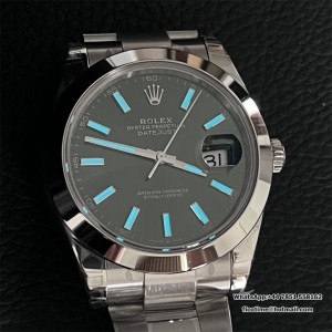 VSF VS3235 DateJust 41mm 126300 Smooth Bezel Mint Green Dial Oyster Bracelet - Image 9