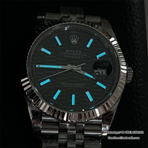 VSF VS3235 DateJust 41mm 126334 Fluted Bezel Mint Green Motif Dial Jubilee Bracelet - Image 9
