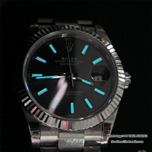 VSF VS3235 DateJust 41mm 126334 Fluted Bezel Grey Dial Oyster Bracelet - Image 9