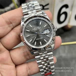 VSF VS3235 DateJust 41mm 126334 Fluted Bezel Grey Dial Jubilee Bracelet - Image 9
