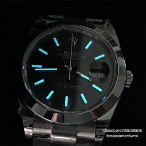 VSF VS3235 DateJust 41mm 126300 Smooth Bezel Grey Dial Oyster Bracelet - Image 9