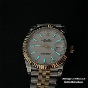 VSF VS3235 DateJust 41mm  Fluted Bezel White Dial YG/SS Jubilee Bracelet - Image 9