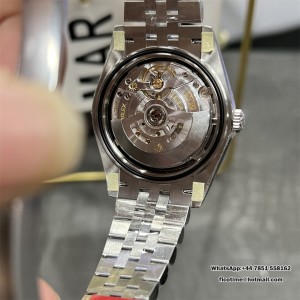 VSF VS3235 DateJust 41mm Wimbledon Fluted Bezel Grey Dial Green Roma Marker Jubilee Bracelet - Image 7