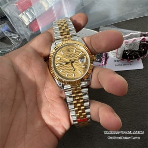 VSF VS3235 DateJust 41mm  Fluted Bezel Gold Motif Dial YG/SS Jubilee Bracelet - Image 3