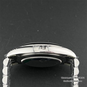 VSF VS3235 DateJust 41mm Wimbledon Smooth Bezel Grey Dial Green Roma Marker Jubilee Bracelet - Image 4