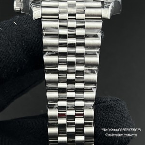 VSF VS3235 DateJust 41mm Wimbledon Smooth Bezel Grey Dial Green Roma Marker Jubilee Bracelet - Image 5